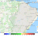 Mapa representa site de Previsão para o Semiárido Brasileiro (CPTEC/Inpe)