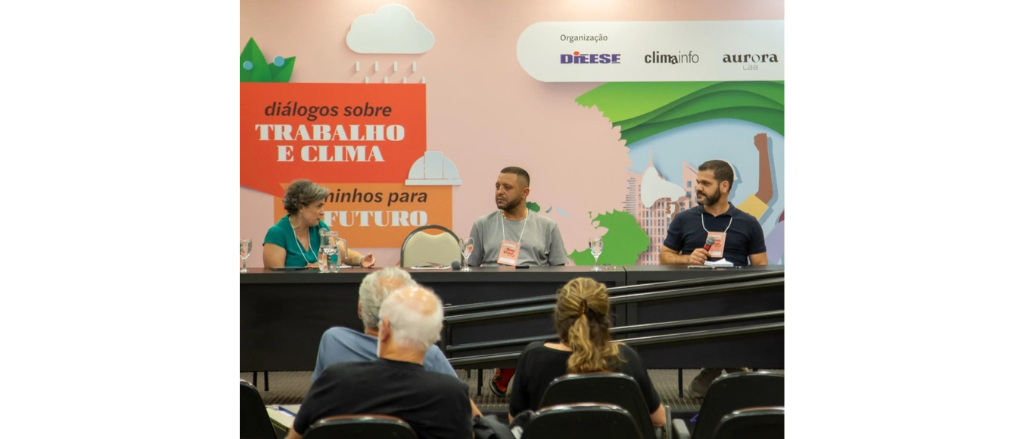 Diego Xavier,coordenador do Observatório de Clima e Saúde, durante debate do evento