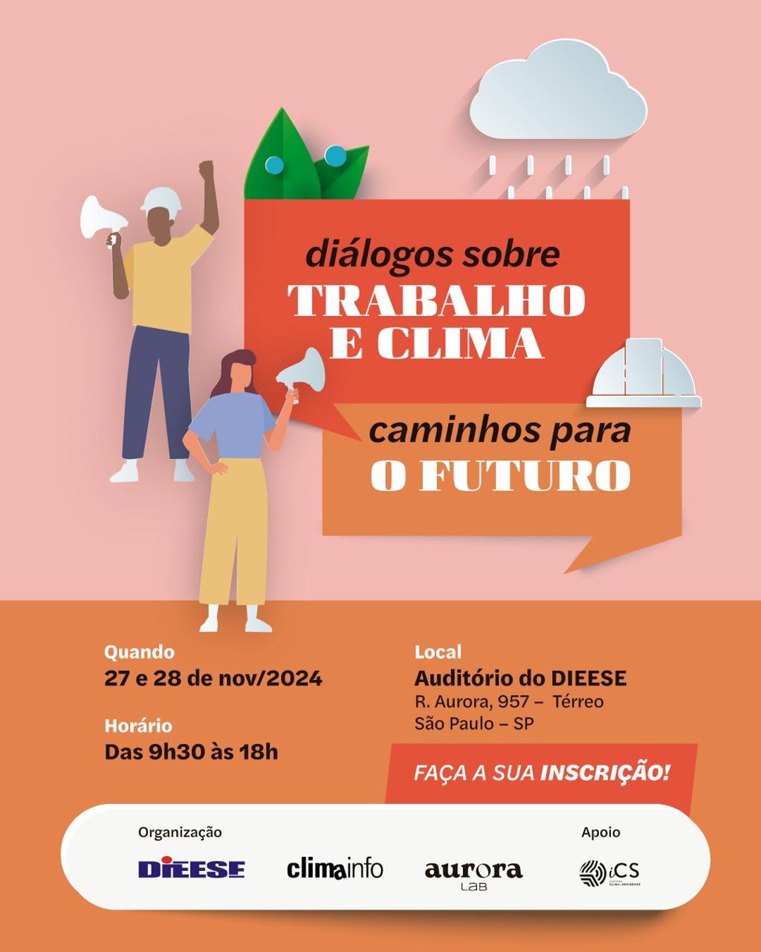 cartaz de divulgação do evento com data e local